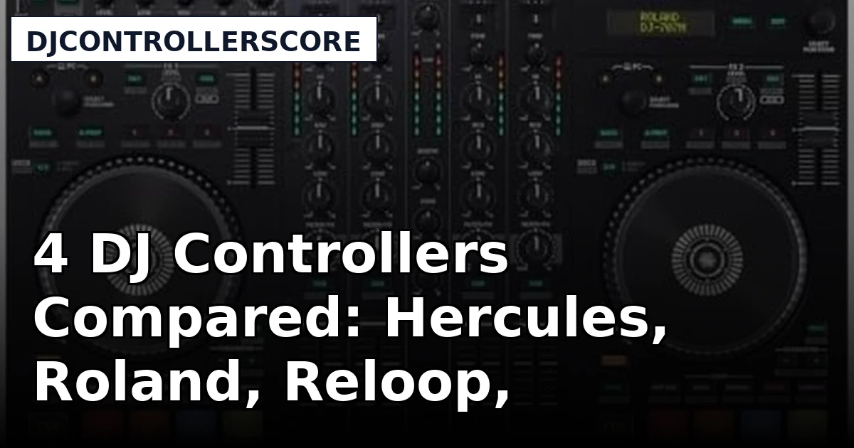 4 DJ Controllers Compared: Hercules, Roland, Reloop, AlphaTheta