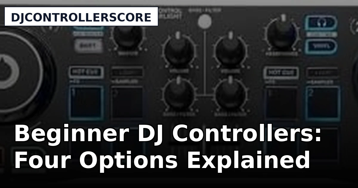 Beginner DJ Controllers: Four Options Explained
