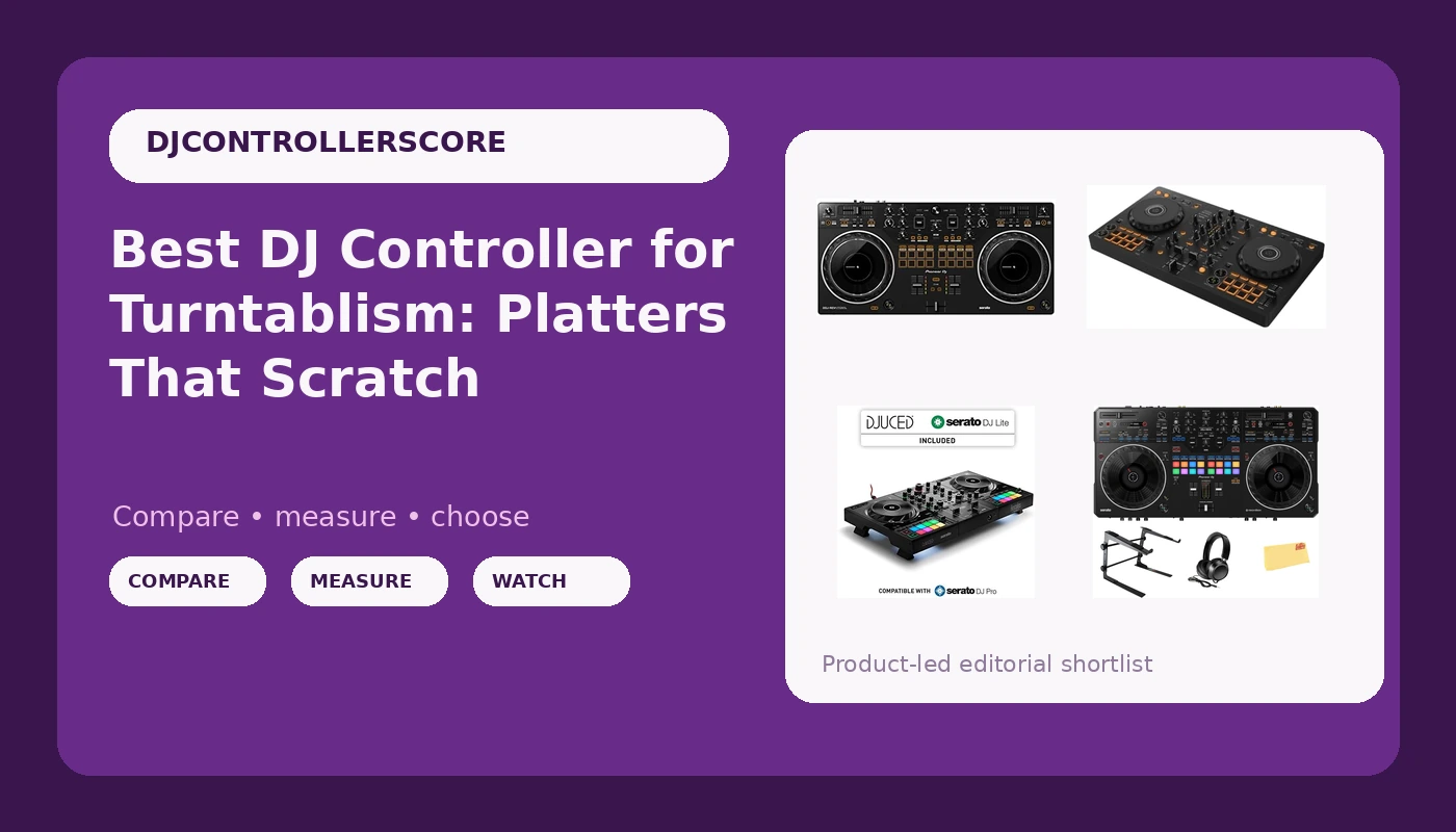 Best DJ Controller for Turntablism: Platters That Scratch - DJControllerScore review with measurements and honest opinion