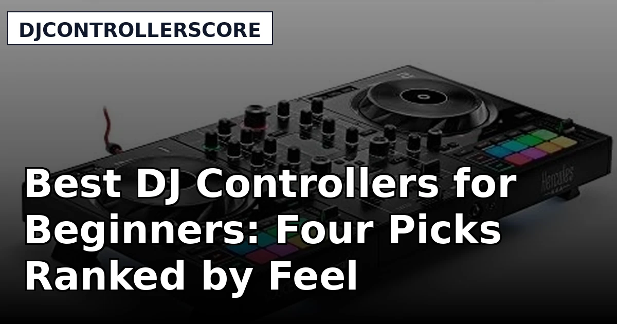 Best DJ Controllers for Beginners: Four Picks Ranked by Feel
