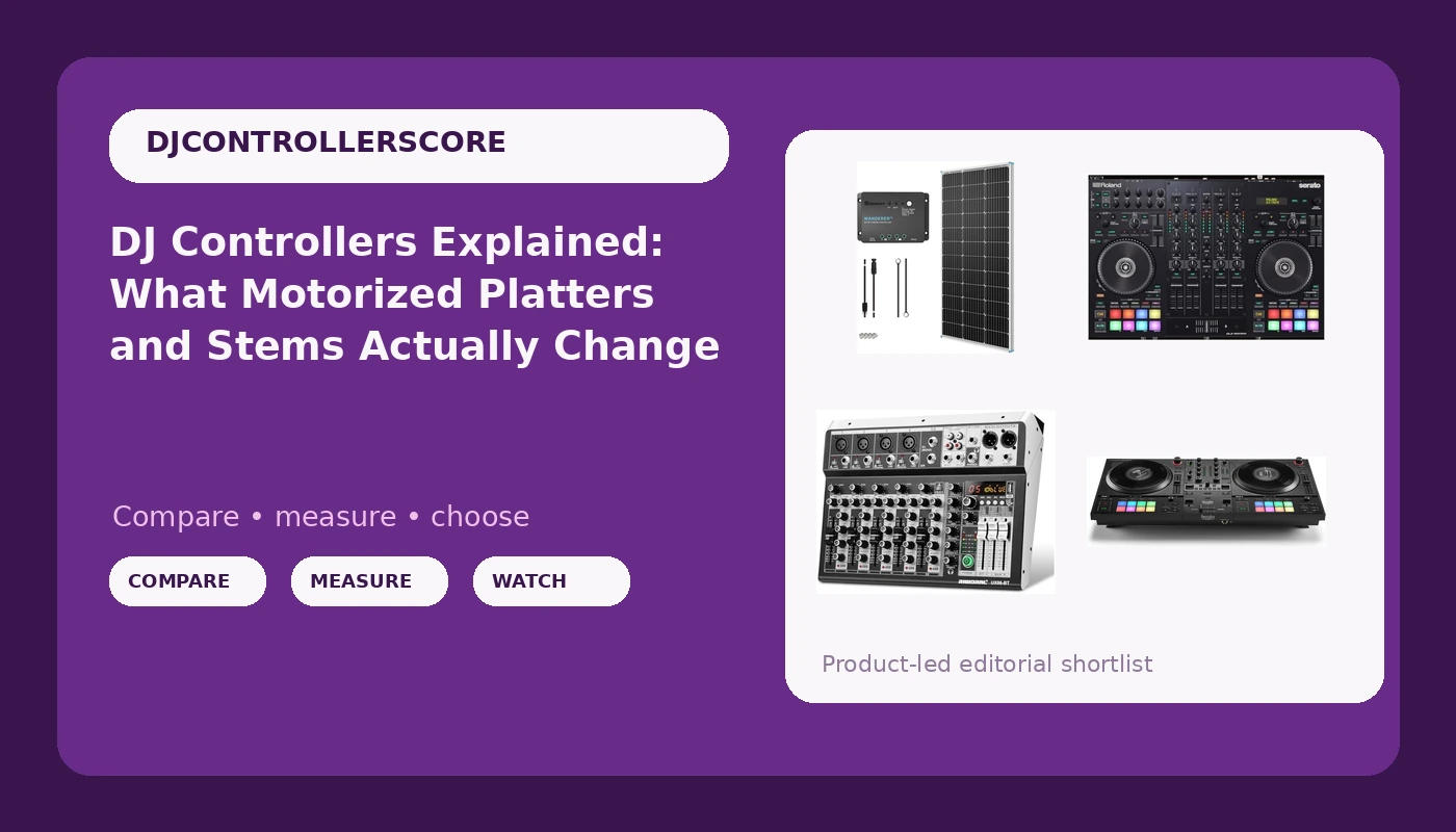 DJ Controllers Explained: What Motorized Platters and Stems Actually Change