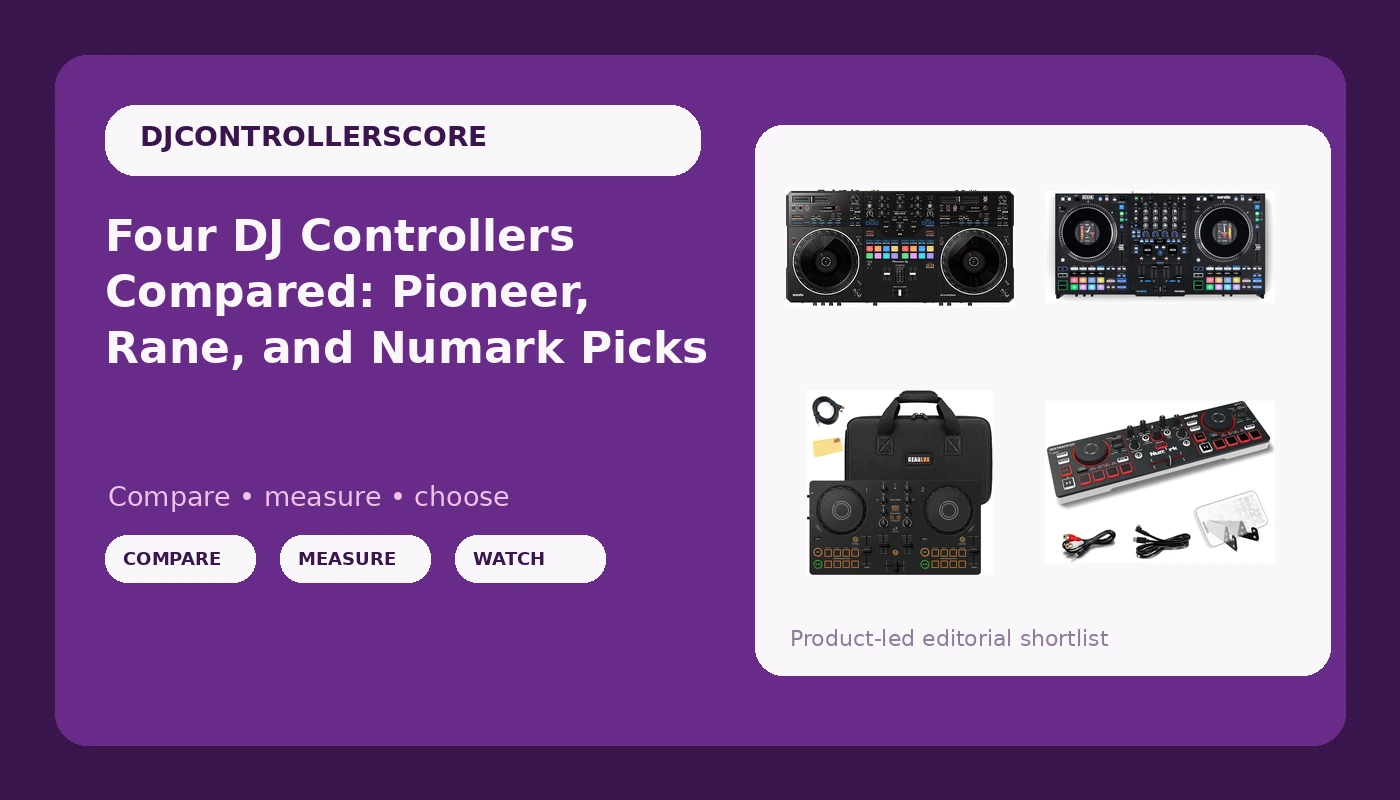 Four DJ Controllers Compared: Pioneer, Rane, and Numark Picks