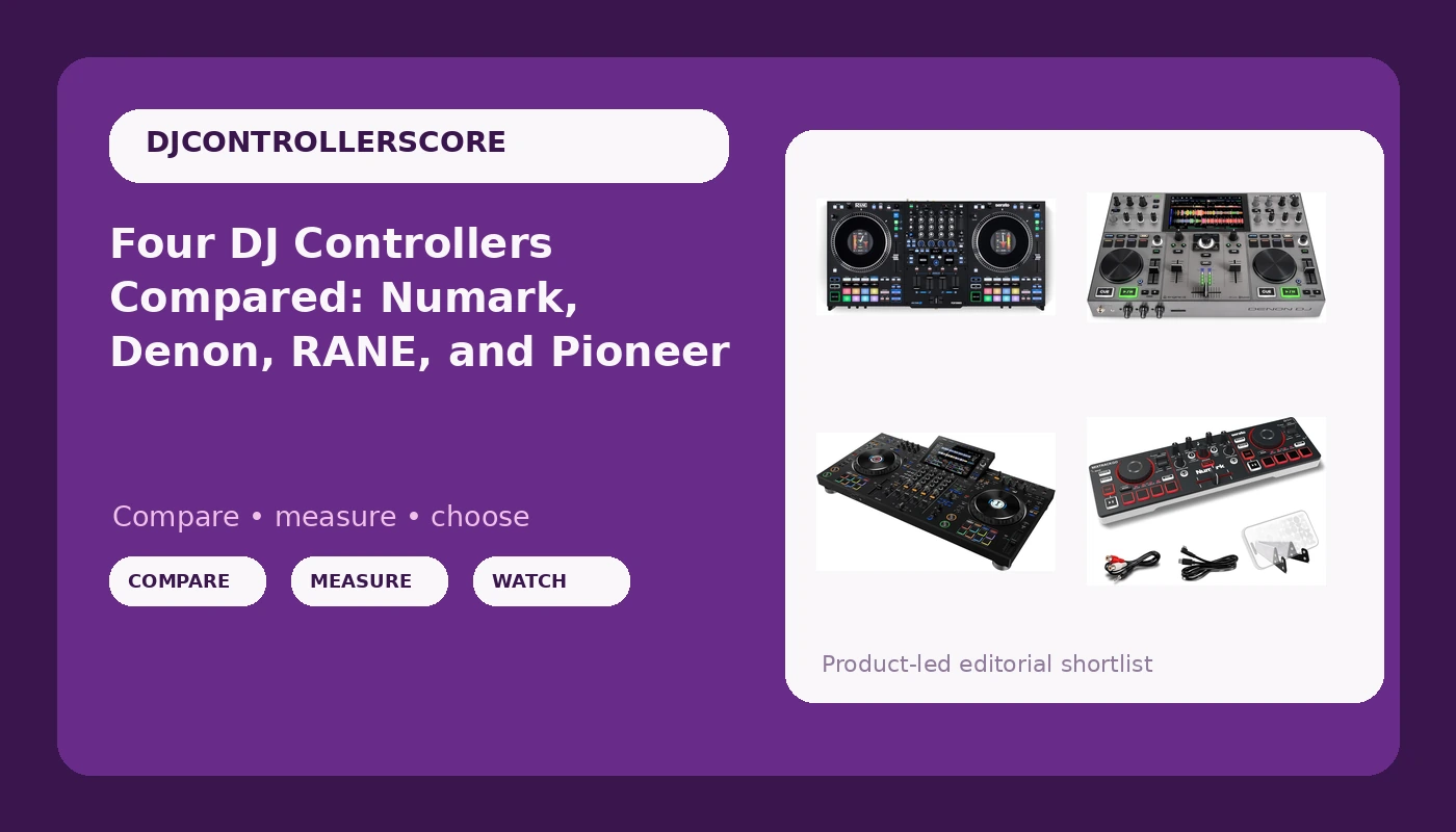 Four DJ Controllers Compared: Numark, Denon, RANE, and Pioneer