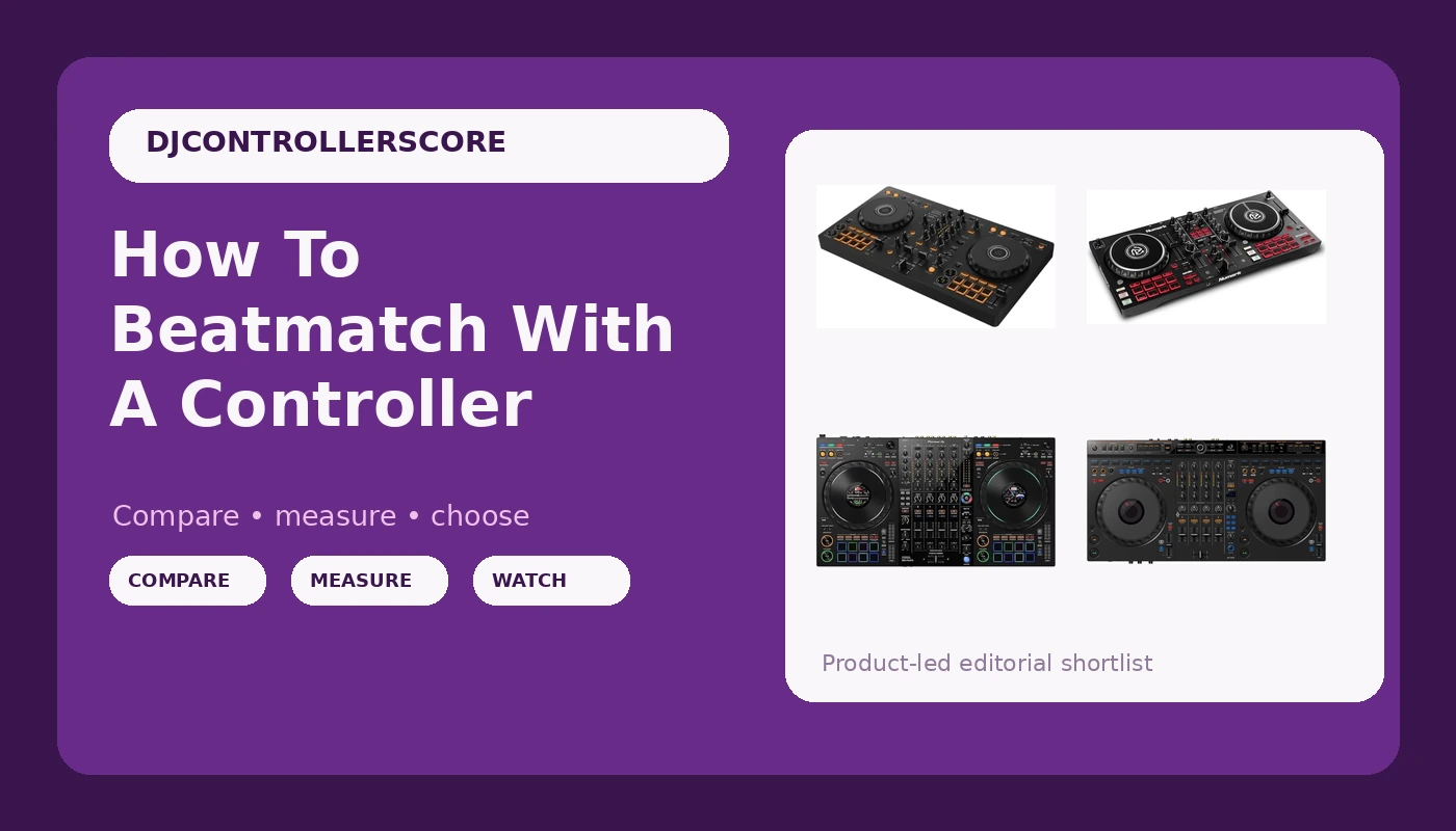 How To Beatmatch With A Controller - DJControllerScore review with measurements and honest opinion