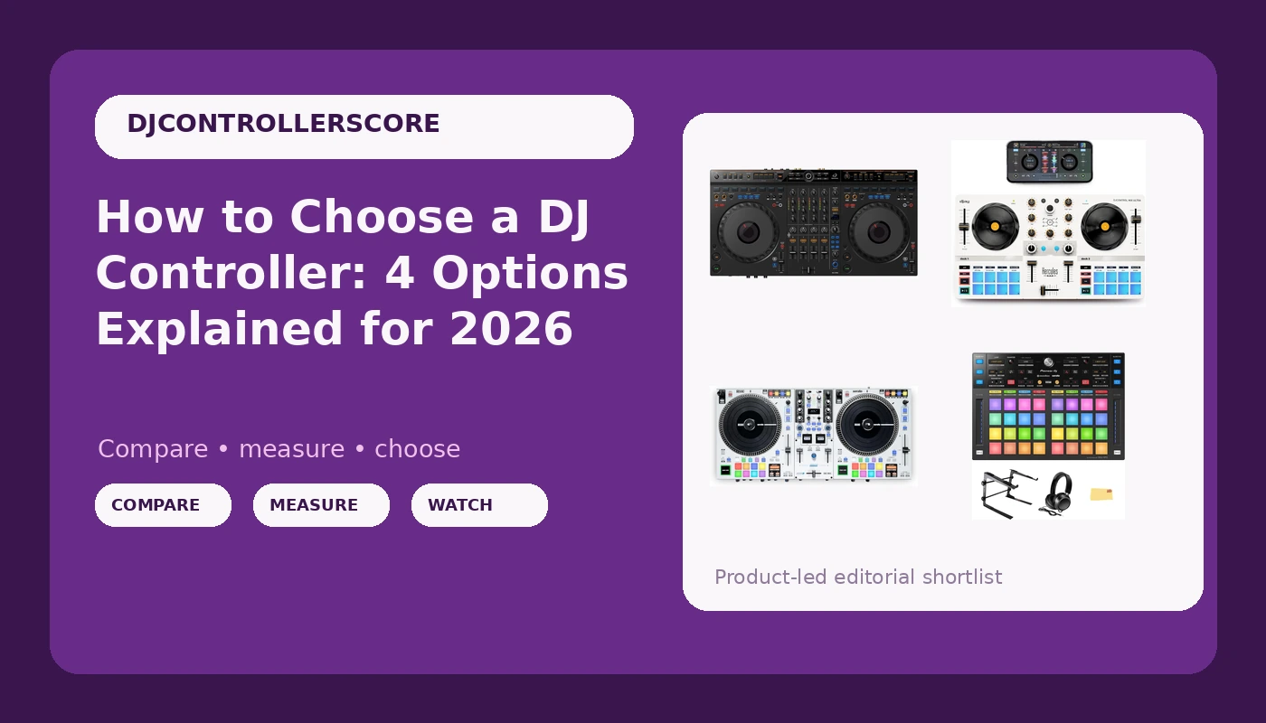 How to Choose a DJ Controller: 4 Options Explained for 2026