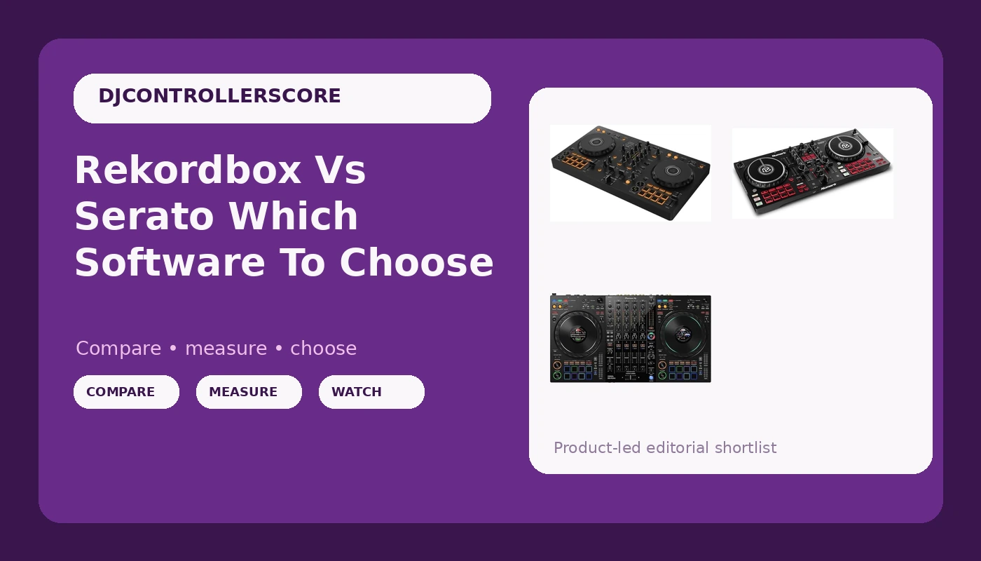 Rekordbox Vs Serato Which Software To Choose - DJControllerScore review with measurements and honest opinion